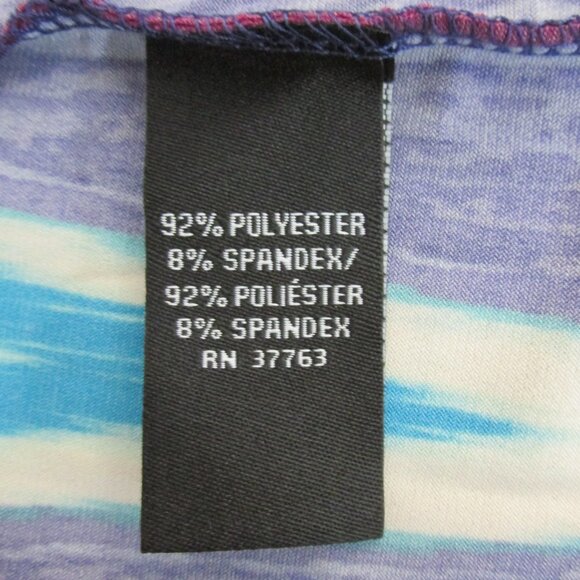 RAFAELLA WOMEN'S SIZE L DRESS PURPLE, FUCHSIA PINK, BLACK TUNIC 3/4 SLEEVES NWT - Picture 7 of 8